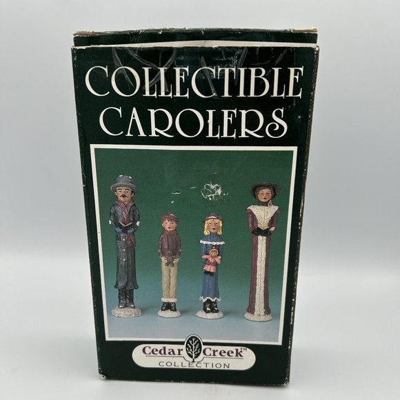 Cedar Creek Collection Collectible Carolers Christmas Family Decor Set of 4 VTG - Picture 1 of 16